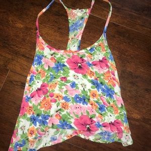 NEVER WORN flower crop top